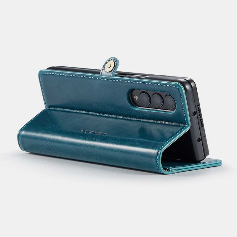 Folio Flip Handyhülle PU Leder Brieftasche für Samsung Galaxy Z Fold 4 /Z Fold 3 / Z Fold 5