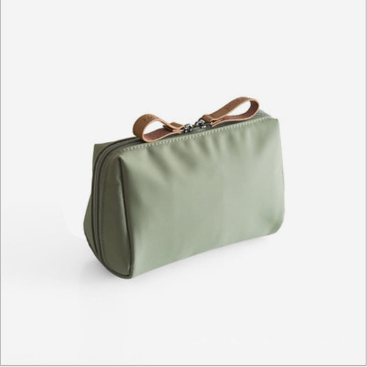 Kleine Make-up-Tasche für Frauen, Lippenstift-Kosmetiktasche mit Doppelreißverschluss