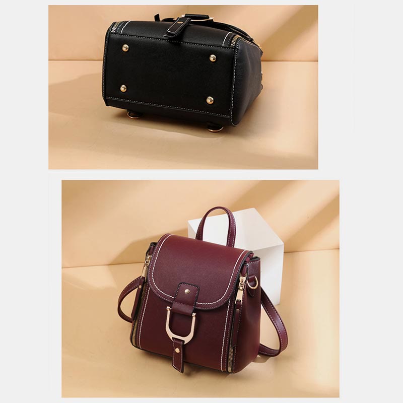 Rucksack für Damen, große Kapazität, Retro-Vintage-Multifunktions-Umhängetasche