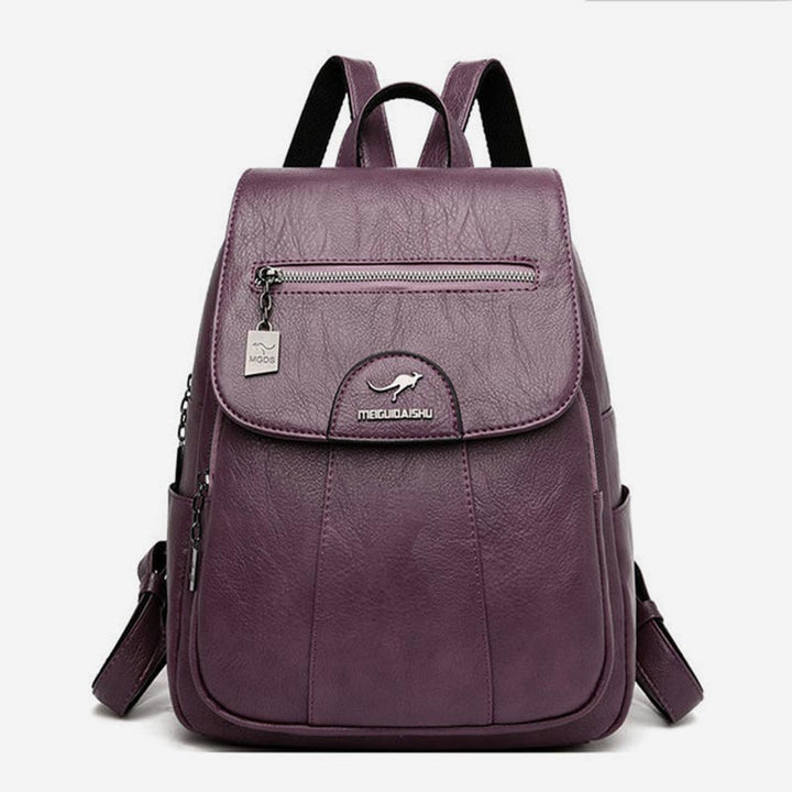 Kleiner Rucksack für Damen, weiches PU-Leder, lässiger Tagesrucksack
