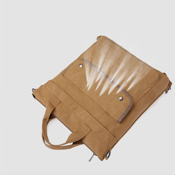 Multifunktionale Canvas-Handtasche mit großem Fassungsvermögen, Rucksack für Damen und Herren, Umhängetasche