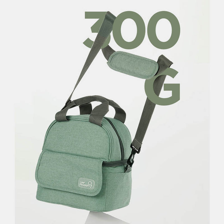 Isolierte Babyflaschentasche, Mamatasche, Kühltasche für Muttermilch mit konturiertem Eisbeutel