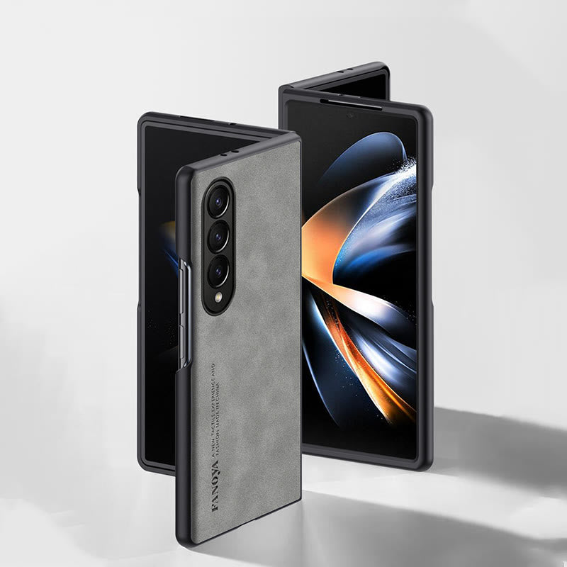Frosted Handyhülle für Samsung Schützende flexible Lederhülle