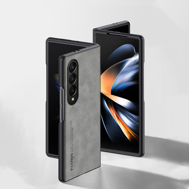 Frosted Handyhülle für Samsung Schützende flexible Lederhülle
