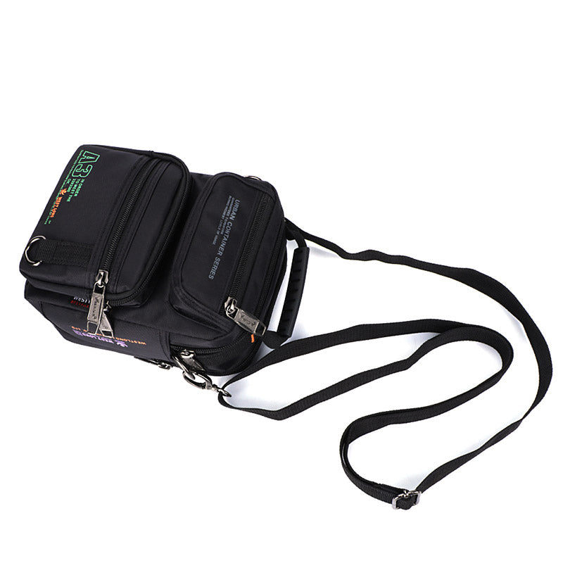 Nylon-Geldbörse mit mehreren Taschen, lässige Umhängetasche, Schultertasche, Reise-Brusttasche