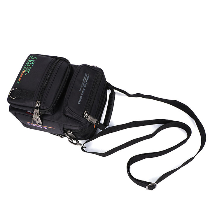 Nylon-Geldbörse mit mehreren Taschen, lässige Umhängetasche, Schultertasche, Reise-Brusttasche