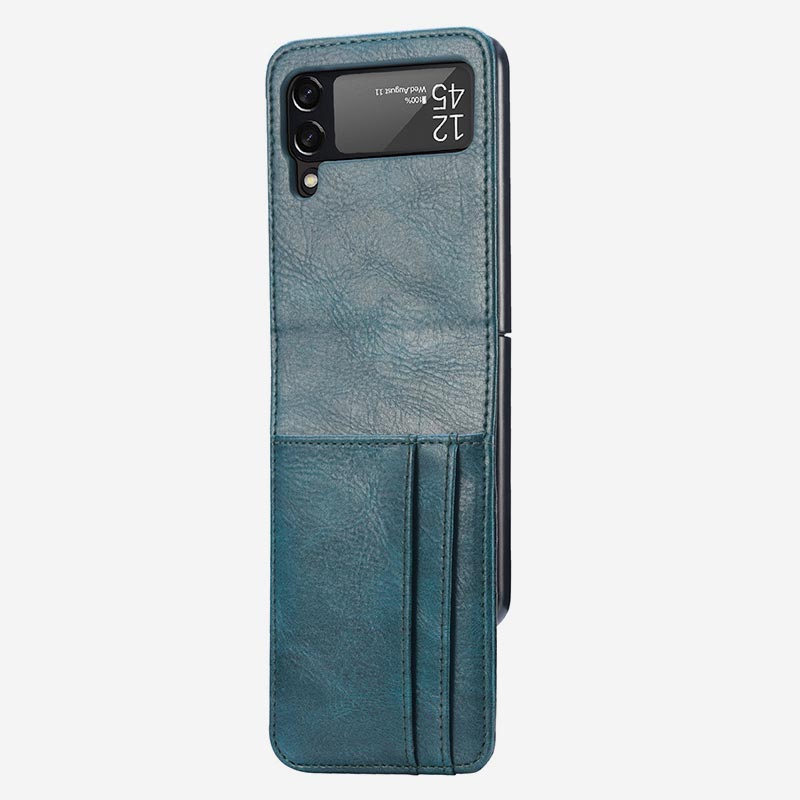 Samsung Galaxy Z Flip&amp; Z Flip 3 4 Handyhülle Leder-Handytasche mit Multi-Slot