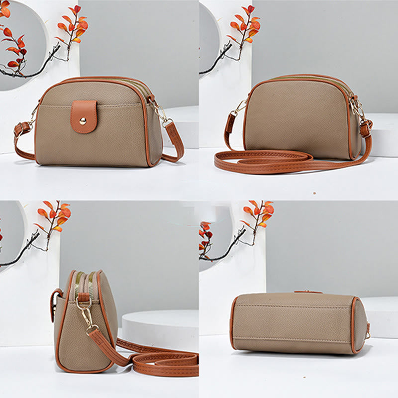 Weiche Handytasche für Damen, elegante Umhängetasche mit abnehmbarem Riemen