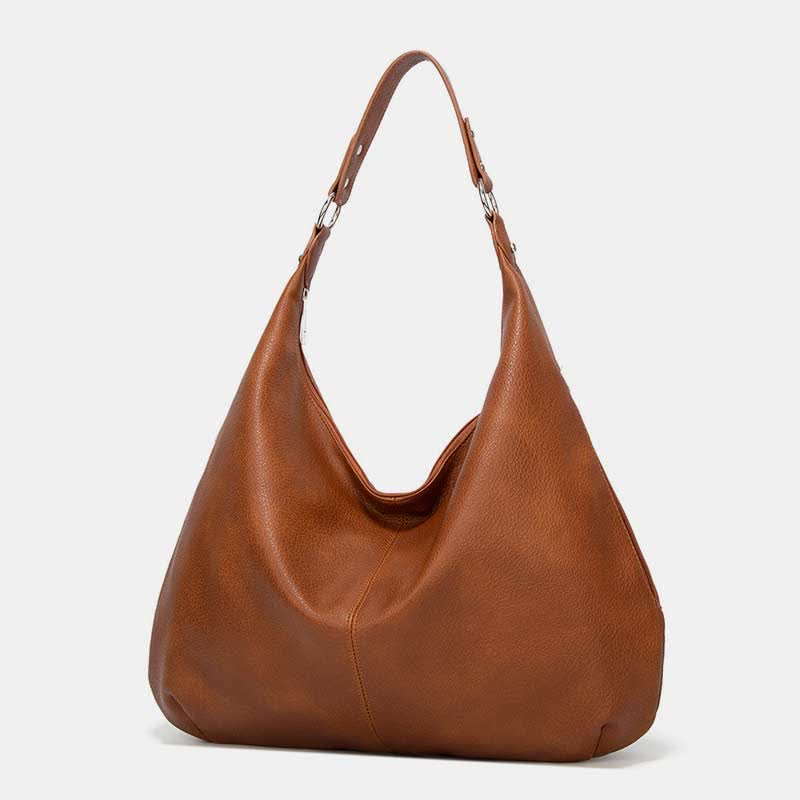 Große Hobo-Tasche aus weichem Leder, Handtasche, Tragetasche für den Alltag für Damen