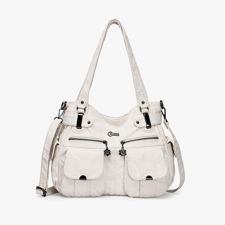 Tragetasche für Damen, für den täglichen Ausflug, mehrere Taschen, eine farbige Tasche