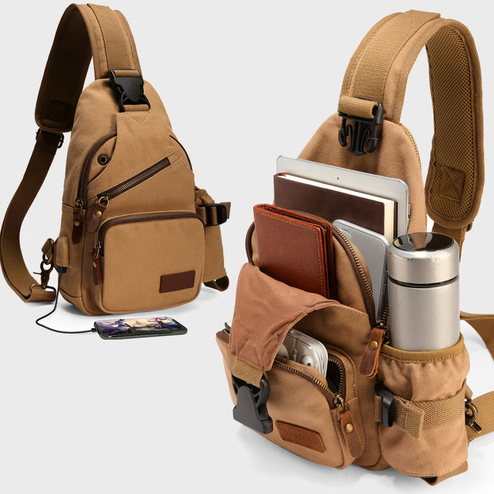 Schultertasche für Herren, lässig, für Reisen, Outdoor, Wandern, Umhängetasche, Tagesrucksack