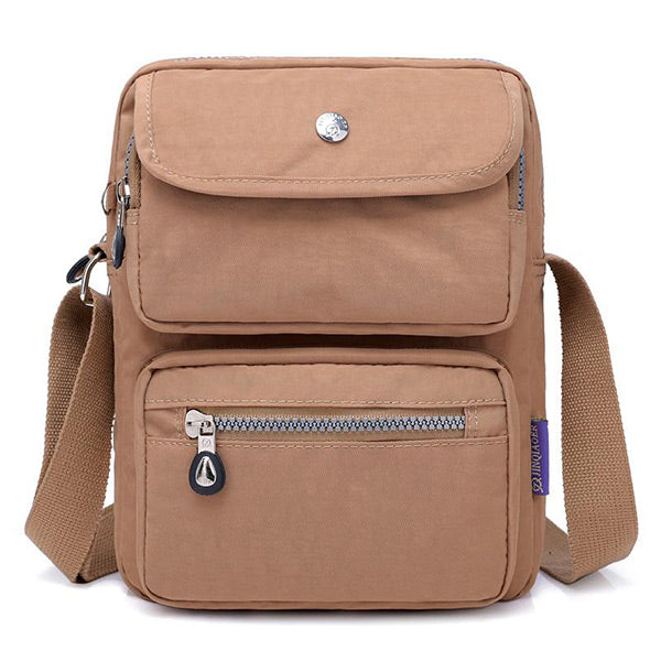 Umhängetasche aus Nylon mit mehreren Taschen