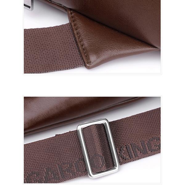Diebstahlsichere Vintage-Schultertasche für Herren mit USB-Ladeanschluss