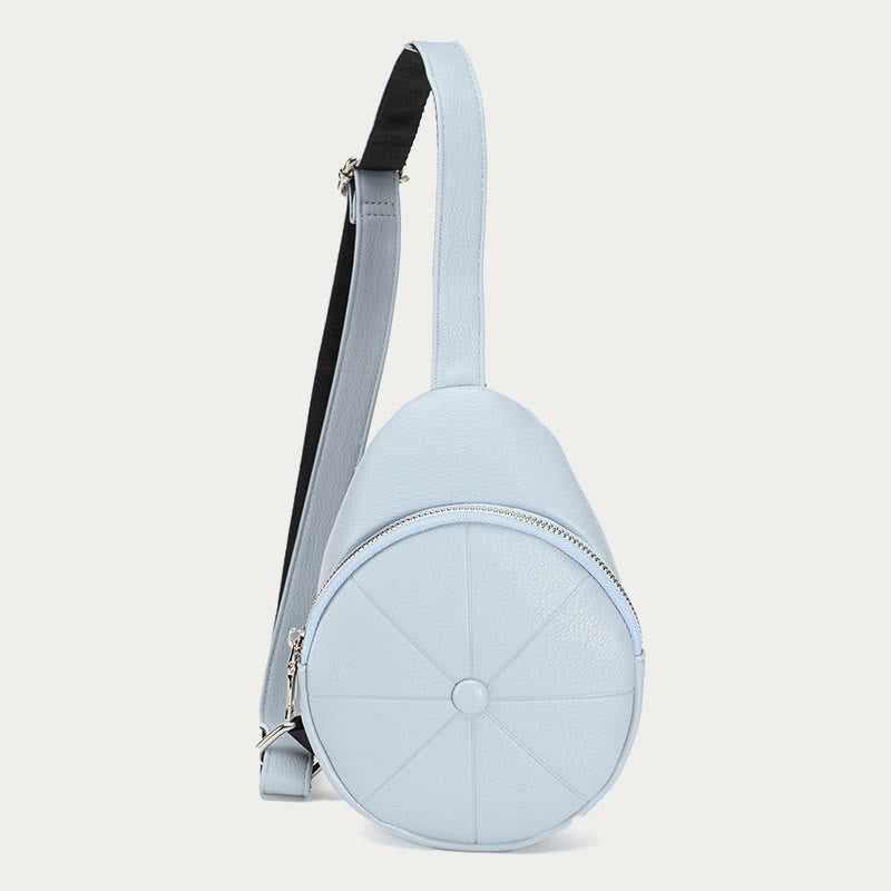 Schultertasche mit rundem Muster für Damen, einfache Umhängetasche