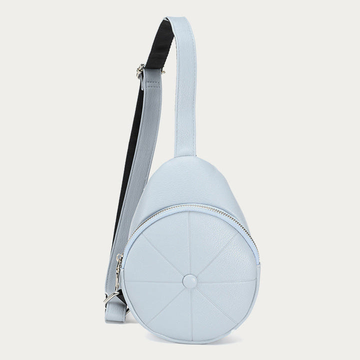 Schultertasche mit rundem Muster für Damen, einfache Umhängetasche
