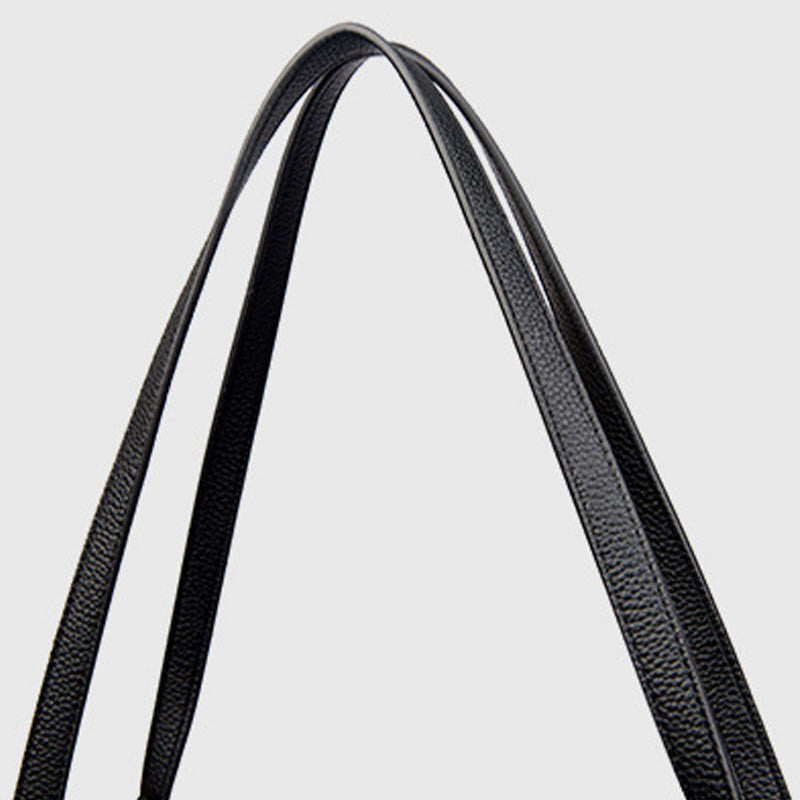 Damen Minimalist Tote Klassische Echtleder Große Unterarmtasche