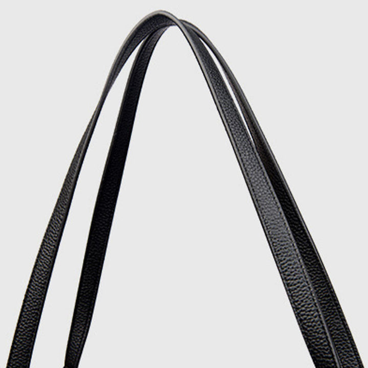 Damen Minimalist Tote Klassische Echtleder Große Unterarmtasche
