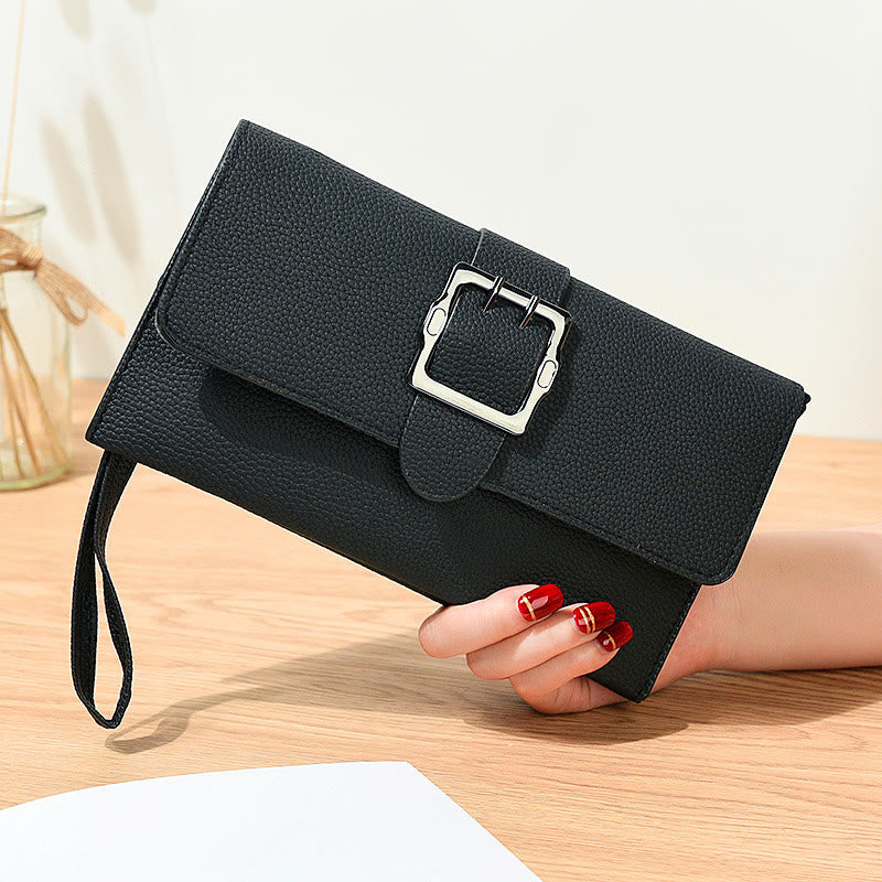 Lychee Muster Umschlag Stil Brieftasche Frauen Klassische Leder Tasche
