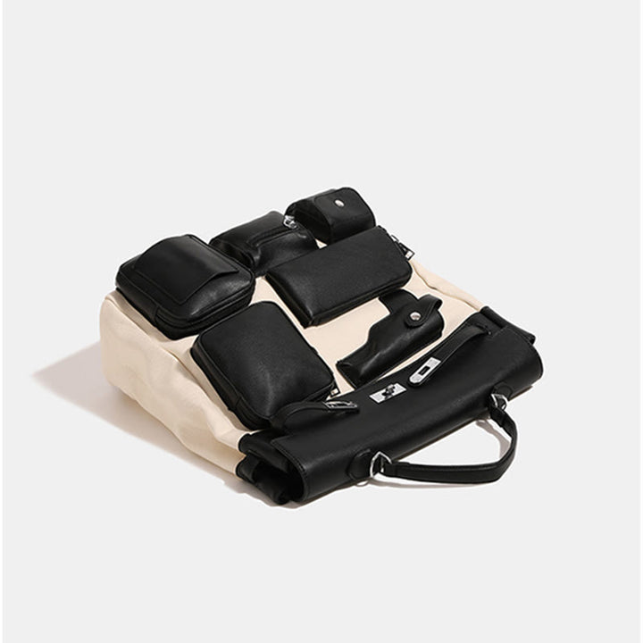 Rucksack für Damen, mehrere Taschen, tragbar, Freizeit, Tagesrucksack mit großer Kapazität