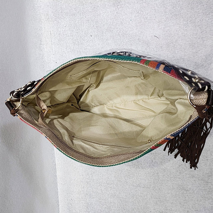 Damen-Einkaufstasche, modisch, böhmische Quaste, Umhängetasche, Vintage-Boho-Handtaschen