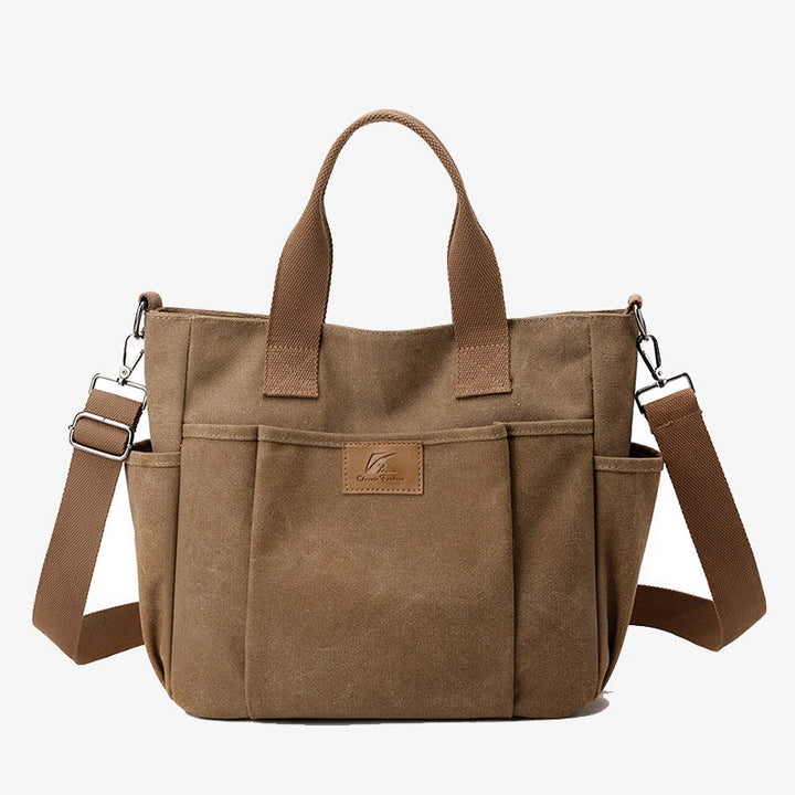 Damen Canvas Handtasche mit mehreren Taschen, wichtige Umhängetasche