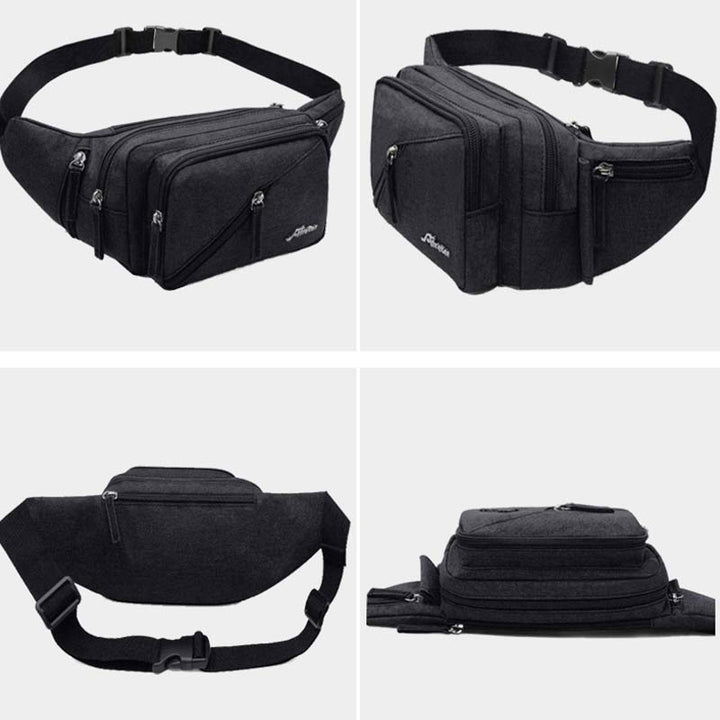 Unisex-Hüfttasche, leichte Brusttasche mit mehreren Taschen, Umhängetasche