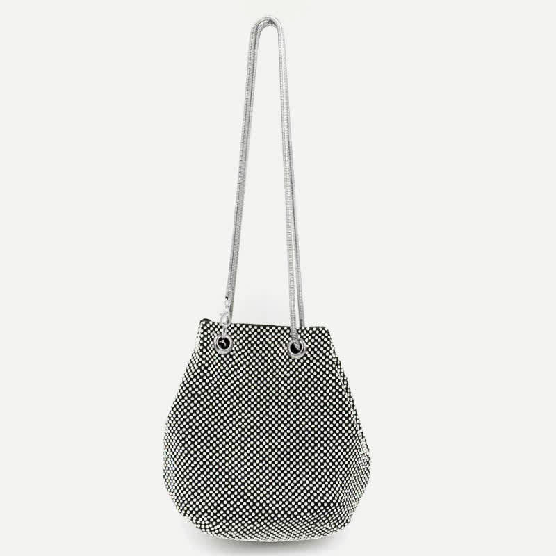 Glitzernde Umhängetasche, Geldbörse, Handtasche, Kristalle, Abendtasche für Frauen und Mädchen