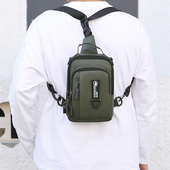 Praktische Crossbody Sling Bag für Männer, wasserdichte Reisetasche