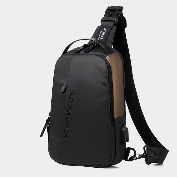 Wasserdichte Schultertasche Outdoor Casual Brusttasche für Wandern Radfahren Reisen 