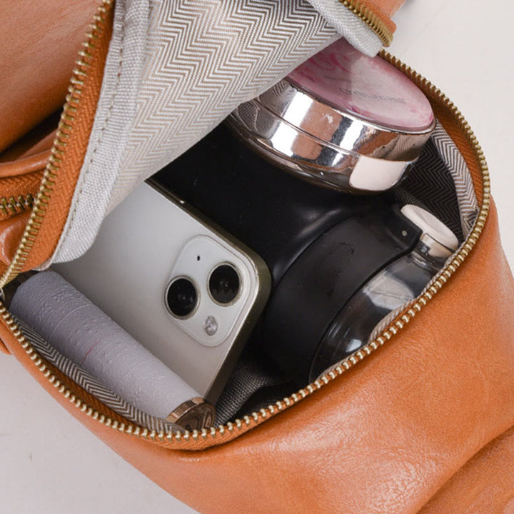 Schultertasche für Damen für den täglichen Gebrauch, Retro-Tasche aus weichem Leder