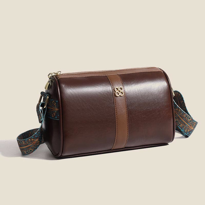 Umhängetasche für Damen, weiches Wachsleder, Vintage, lässige Schultertasche