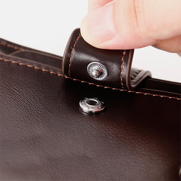 RFID-Geldbörse aus Leder mit großem Fassungsvermögen für mehrere Karten