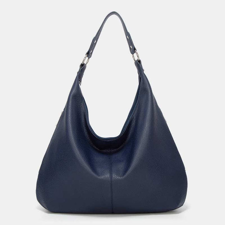Große Hobo-Tasche aus weichem Leder, Handtasche, Tragetasche für den Alltag für Damen - Mitternachtsblau - image 16