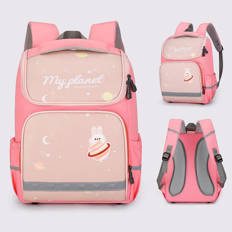 Rucksack für Kinder mit süßem Cartoon-Druck, atmungsaktiv, leicht, Schultasche