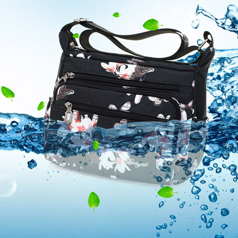 Damen Umhängetasche Multi-Pocket Nylon Schulter Handtasche Geldbörsen Reisetaschen