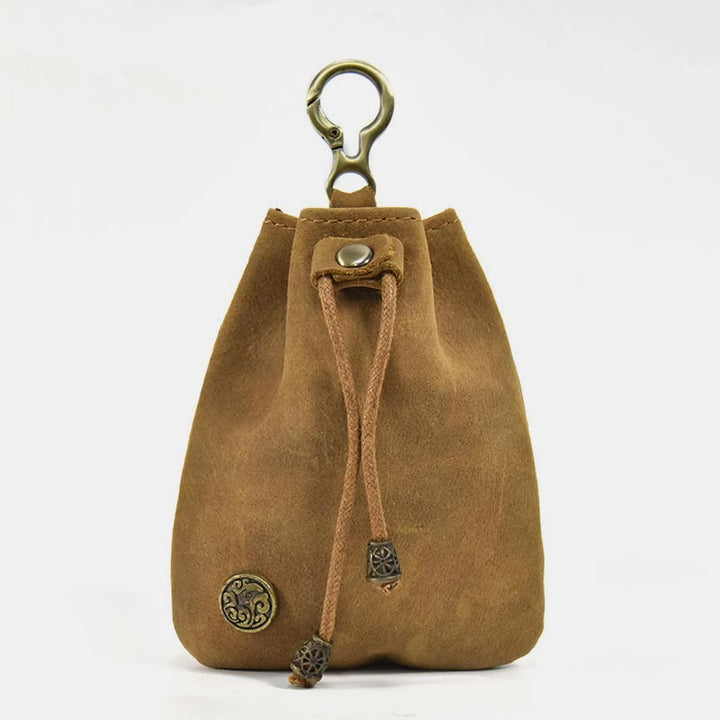 Geldbörse für Damen, Vintage-Stil, Leder, Mini-Einkaufstasche