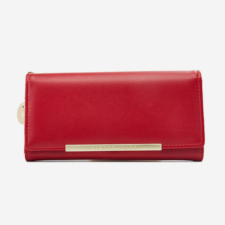 Kreditkartenetui, zweifach faltbare Clutch, große Kapazität, lange Geldbörse für Damen