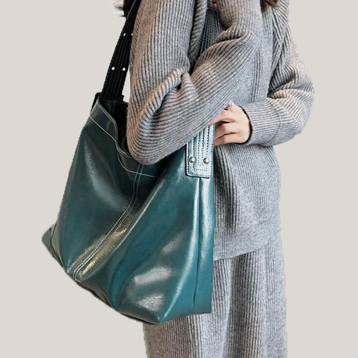 Hobo-Handtasche, Geldbörsen für Damen, große Tragetasche aus Leder, Umhängetasche