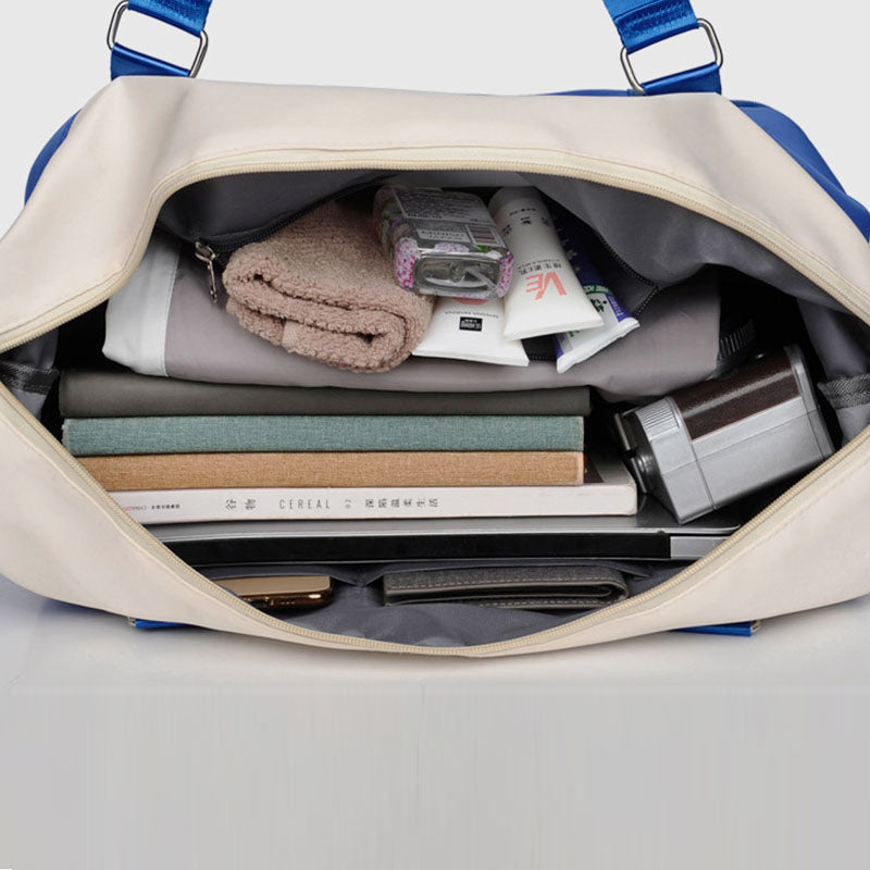 Reisetasche für Damen, große Aufbewahrungstasche mit Fach für trockene und nasse Abteile