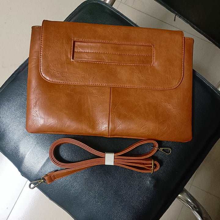 Umhängetasche aus veganem Leder für Damen, modische Handtasche mit Umhängegurt