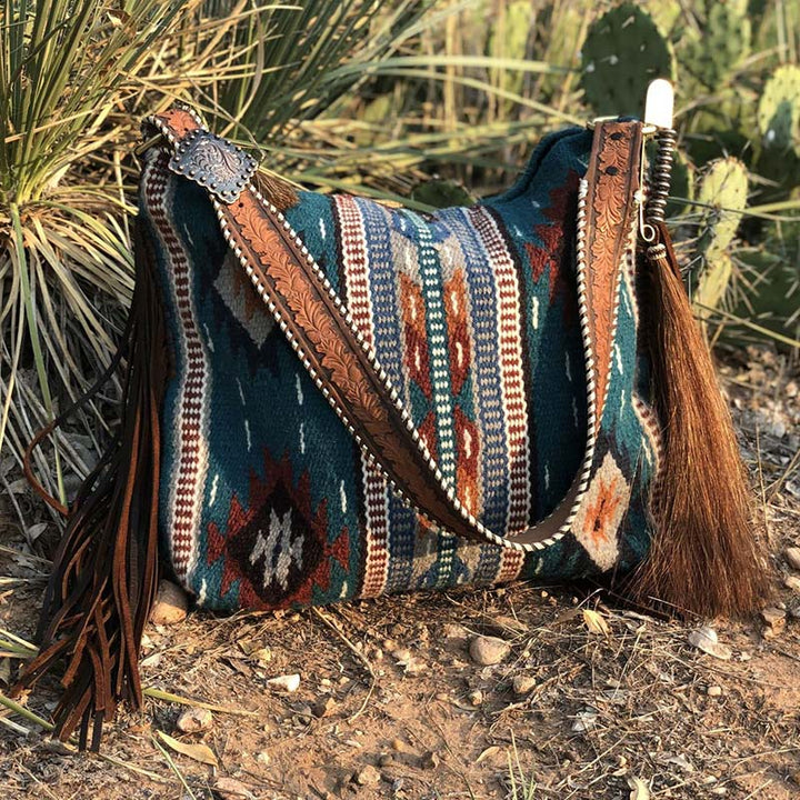 Damen-Einkaufstasche, modisch, böhmische Quaste, Umhängetasche, Vintage-Boho-Handtaschen