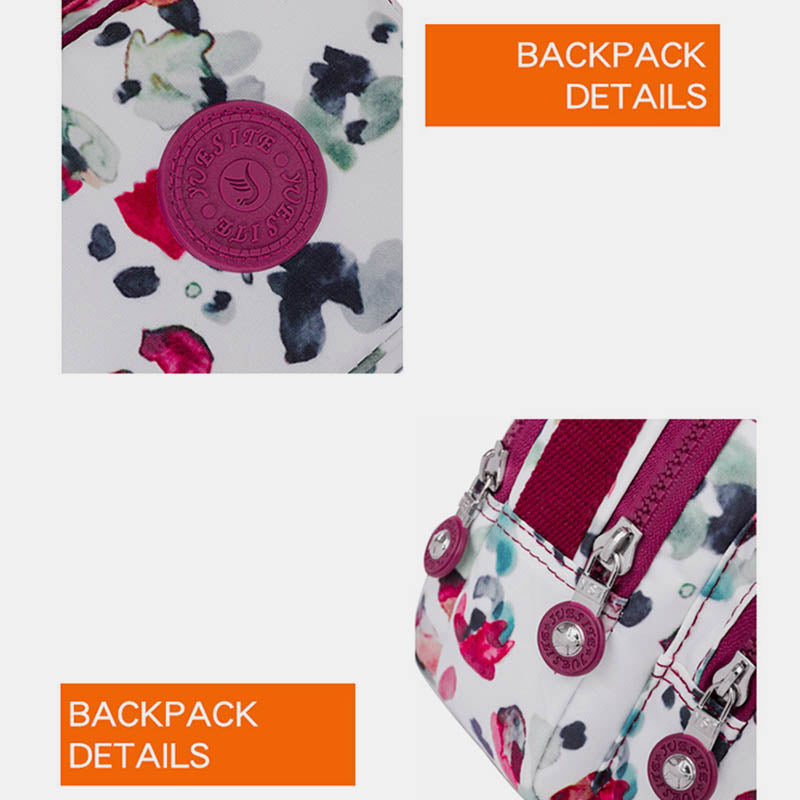 Schultertasche mit Blumenmuster für Damen, Crossbody-Rucksack, Mehrzweck-Umhängetasche