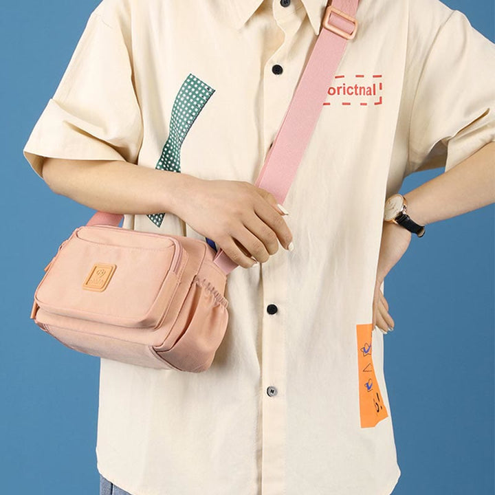 Kleine lässige Umhängetasche aus Nylon für Damen