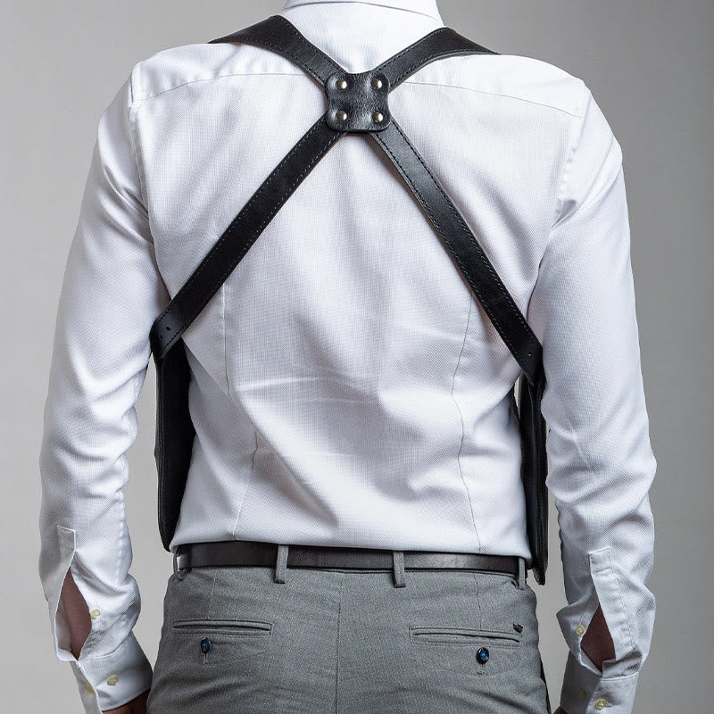 Leder Schulterholster für Frauen Männer Outdoor Sanfte taktische Weste