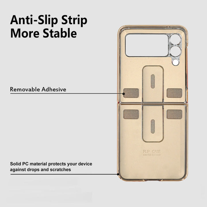 Handyhülle für Z Flip, faltbares Rhombic Style Ring Case