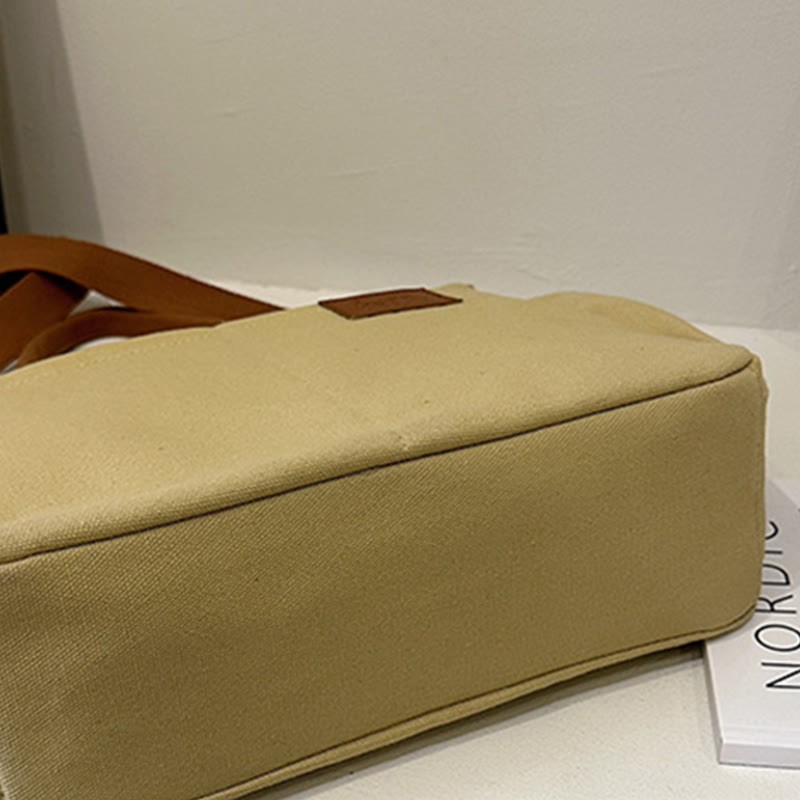 Einfache Tragetasche für Damen, täglich tragbar, Umhängetasche aus Canvas