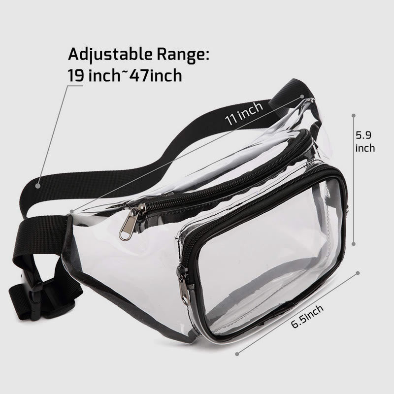 Gürteltasche für Damen, zum Laufen im Freien, Fitness, wasserdichte PVC-Tasche