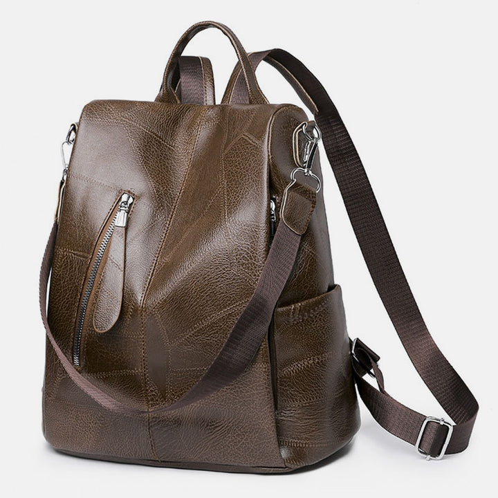 Damen Leder Rucksack Handtasche Cabrio Schultertasche Anti Diebstahl Reise Daypack