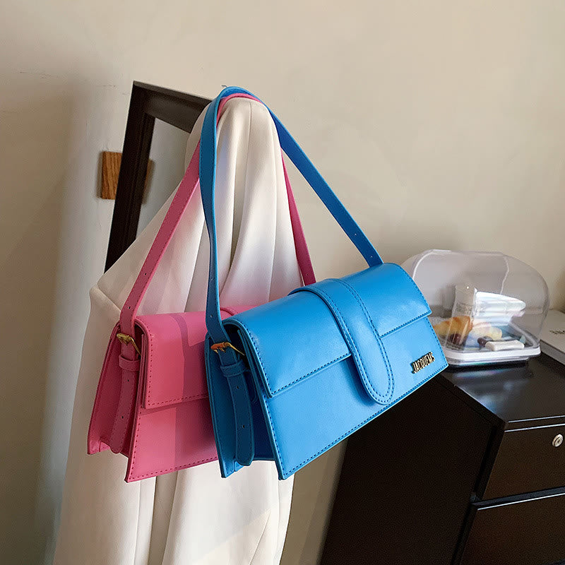 Umhängetasche für Damen, einfarbig, quadratisch, elegante Dating-Tasche
