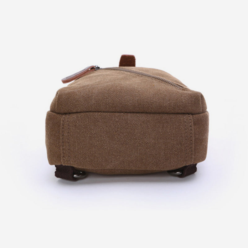 Multifunktionale Schultertasche aus Canvas im Vintage-Stil